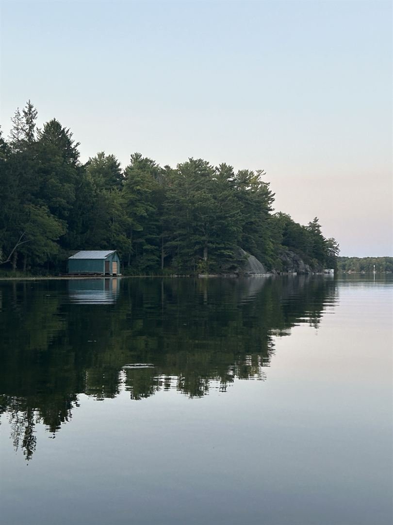Boathouse on the lake